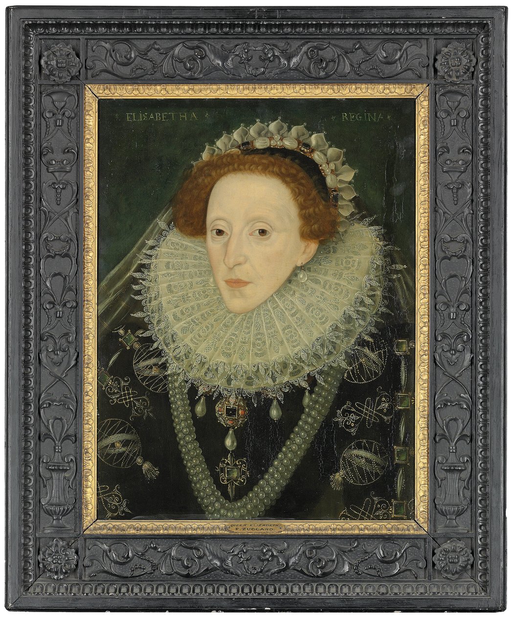 Portret królowej Elżbiety I, ok.1580 autorstwa English School