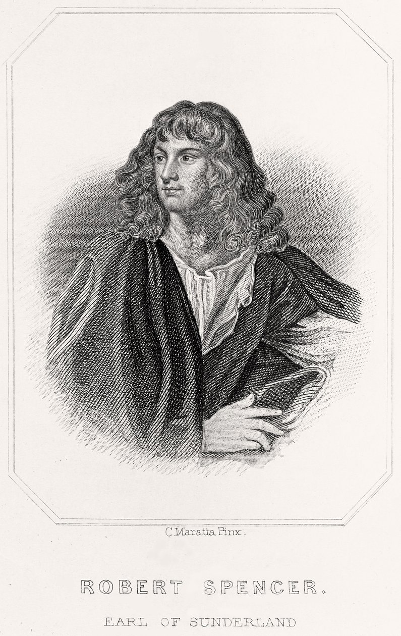 Portret Roberta Spencera, hrabiego Sunderland, 1835 autorstwa English School