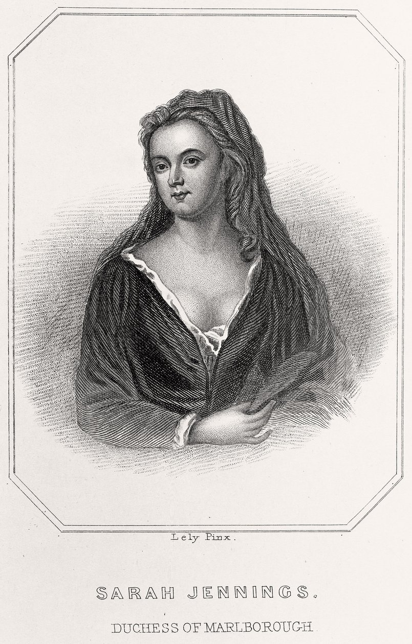 Portret Sarah Jennings, księżnej Marlborough, 1835 autorstwa English School