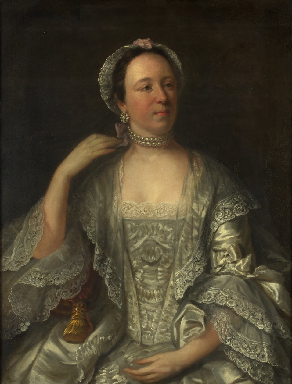 Portret Sarah Page (olej na płótnie) autorstwa English School