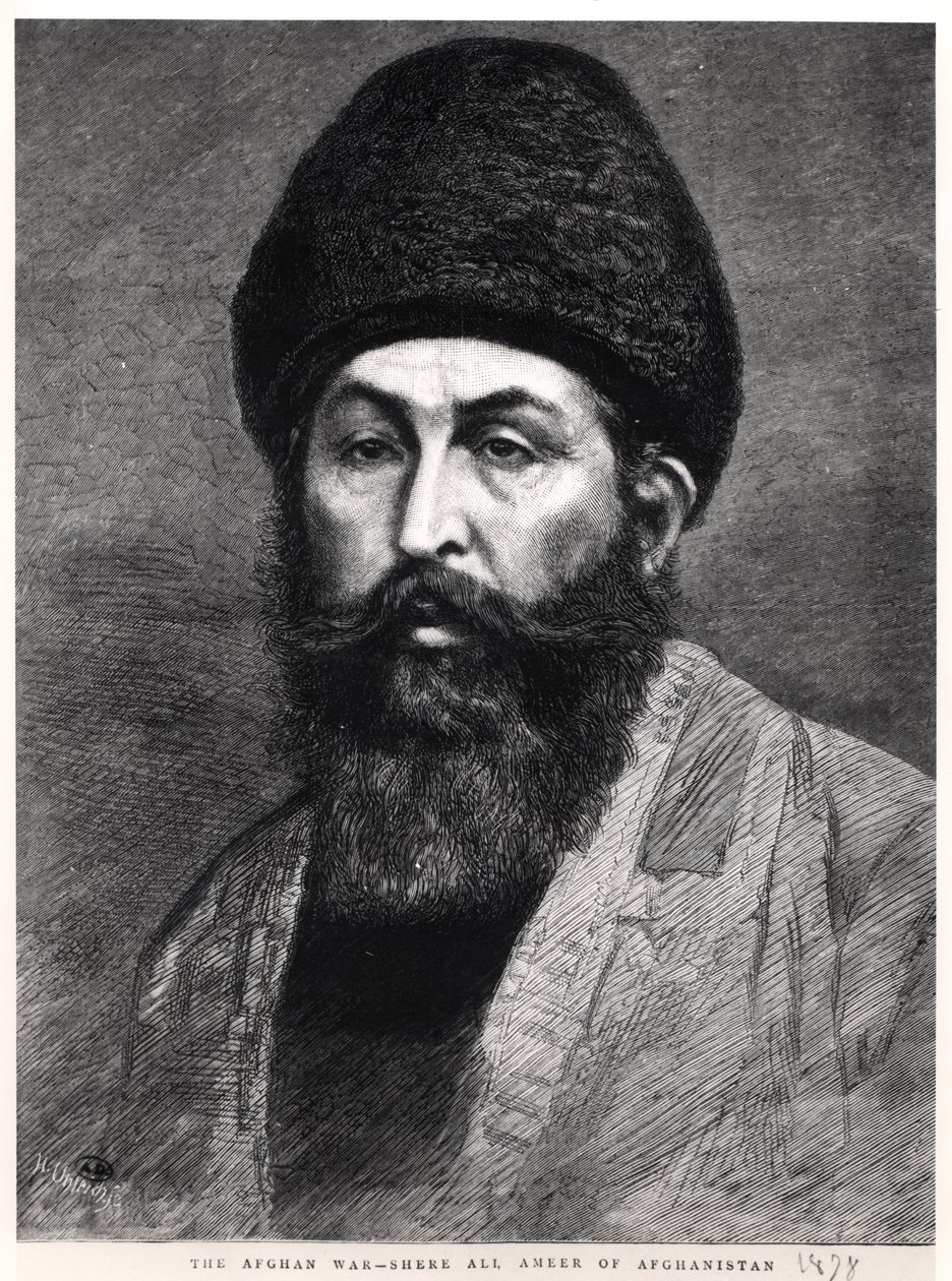 Portret Shir Ali Khana (1825-79) emira Afganistanu, 1878 autorstwa English School