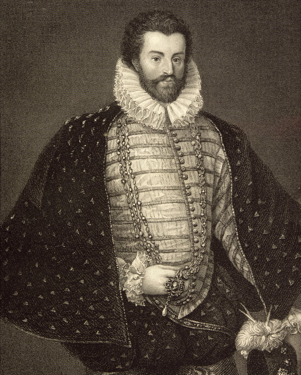 Portret Sir Christophera Hattona (1540-91) z 