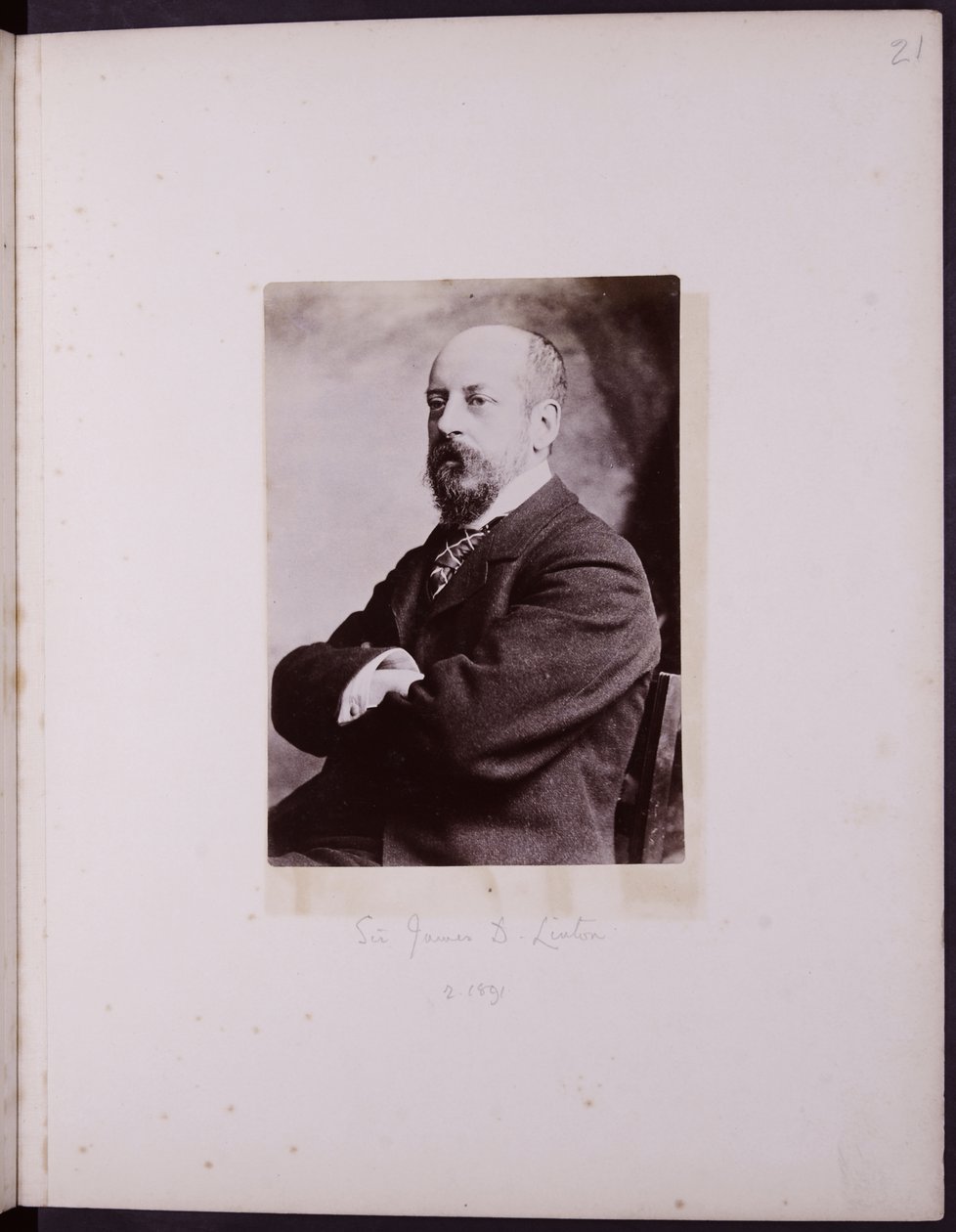 Portret Sir Jamesa D. Lintona, ok. 1900 autorstwa English School