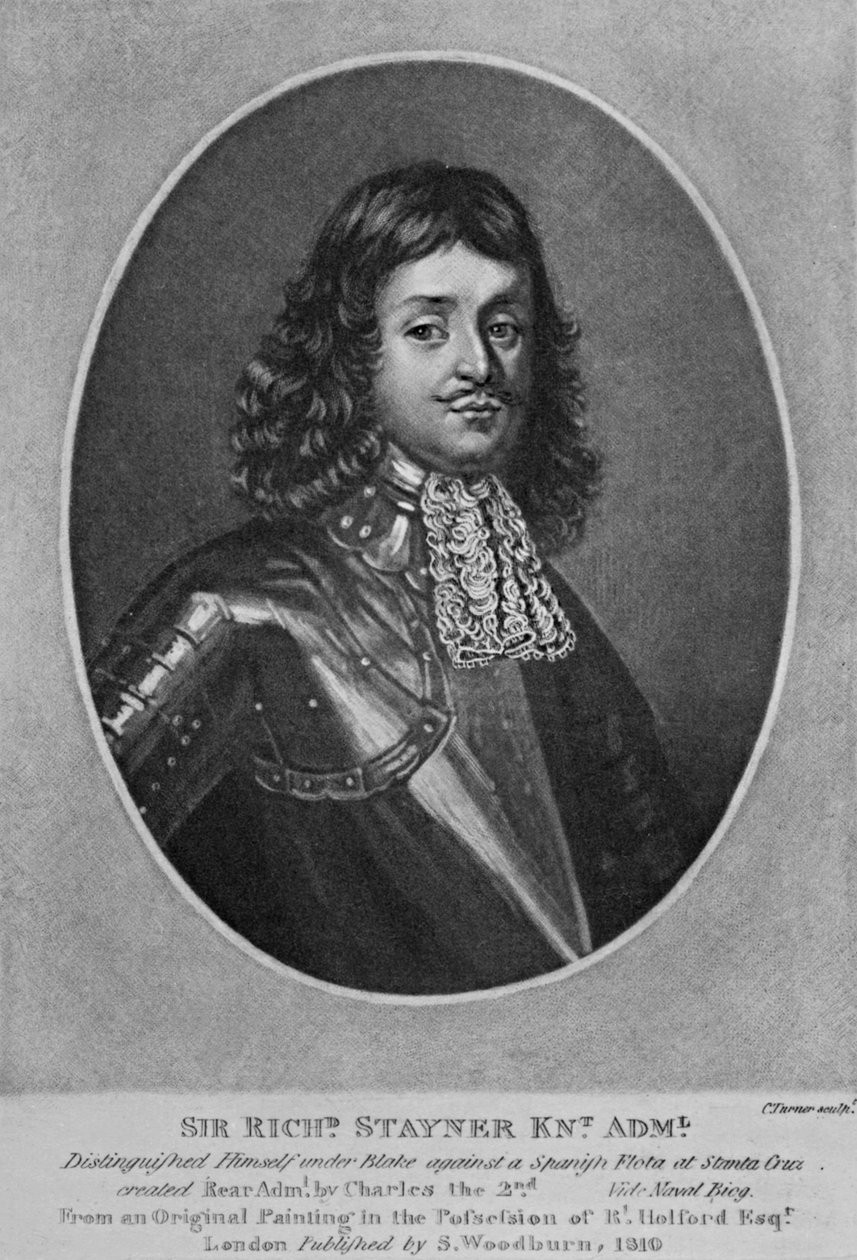 Portret sir Richarda Stainera z „Characters Illustrious in British History” autorstwa Richarda Earloma i Charlesa Turnera, 1815 autorstwa English School