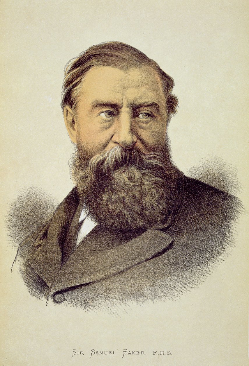 Portret Sir Samuela Bakera (1821-93) autorstwa English School