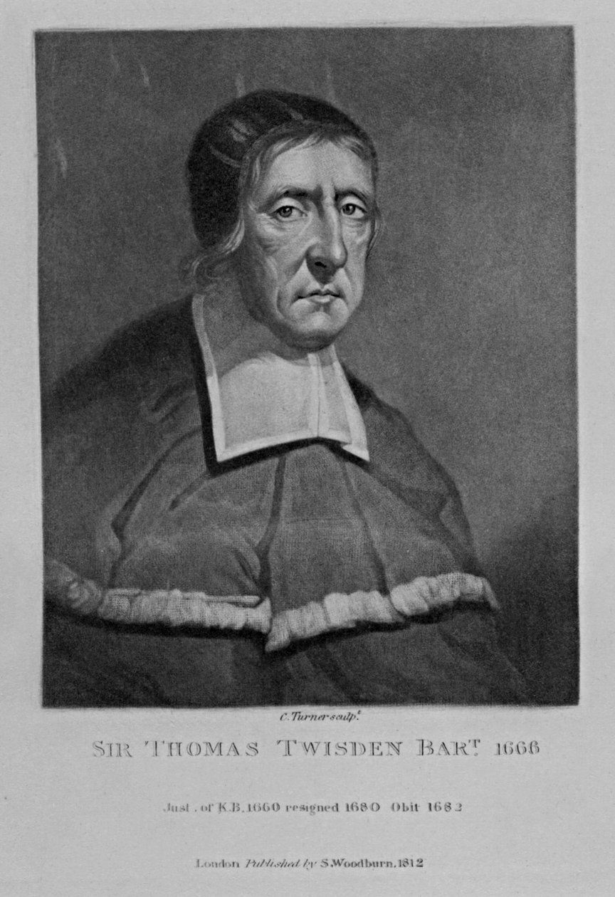 Portret Sir Thomasa Twisdena, z „Characters Illustrious in British History”, 1815 autorstwa English School