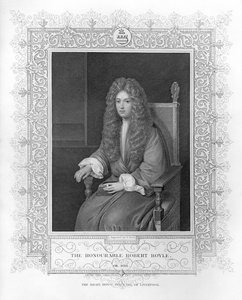 Portret szanownego Roberta Boyle autorstwa English School