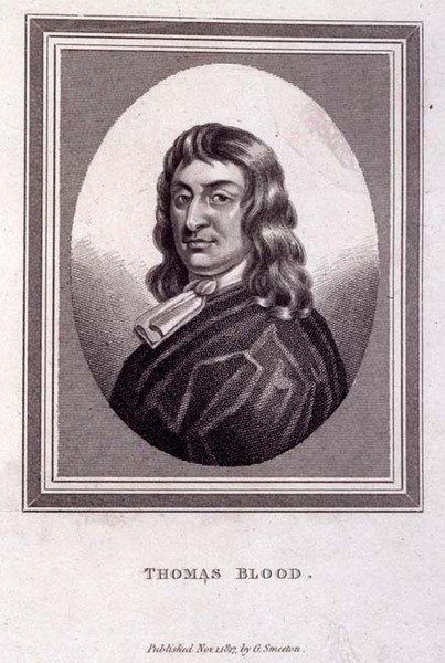Portret Thomasa Blood (ok. 1618-80), wyd. przez G. Smeetona autorstwa English School