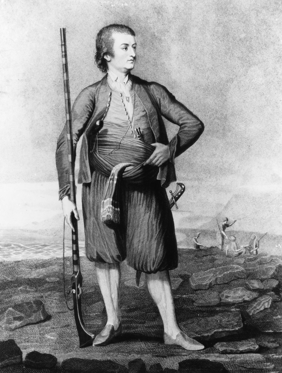 Portret Thomasa Howarda (1747-91), hrabiego Effingham, podczas jego podróży, 1790 autorstwa English School