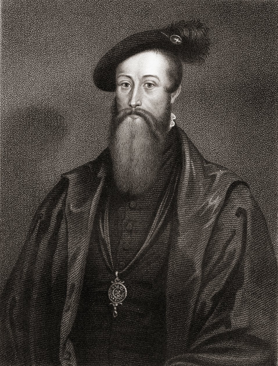 Portret Thomasa Seymoura, z Lodges British Portraits, 1823 autorstwa English School