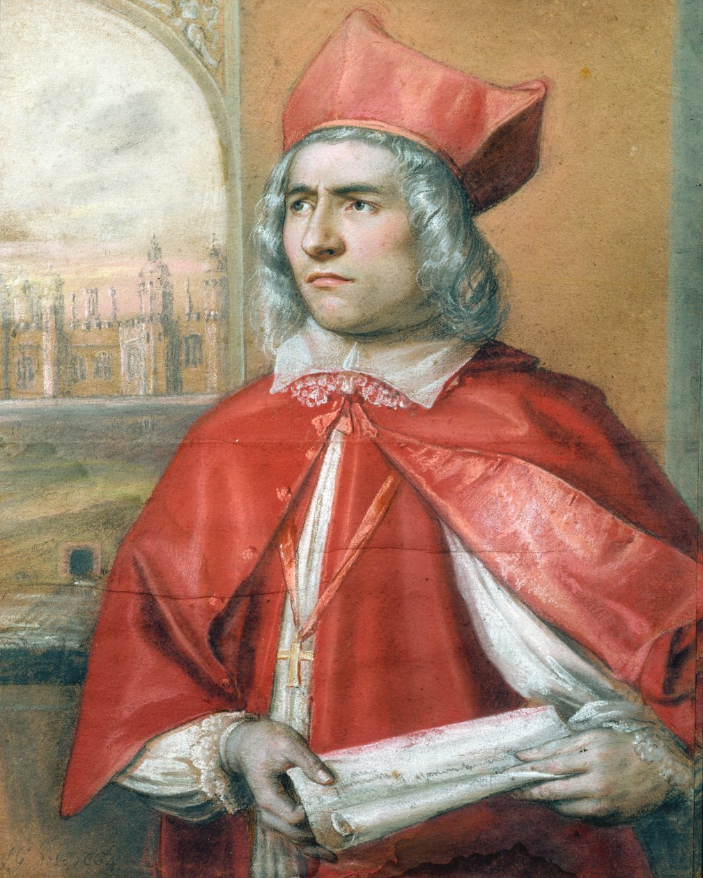 Portret Thomasa Wolseya (ok.1475-1530), 1664 autorstwa English School