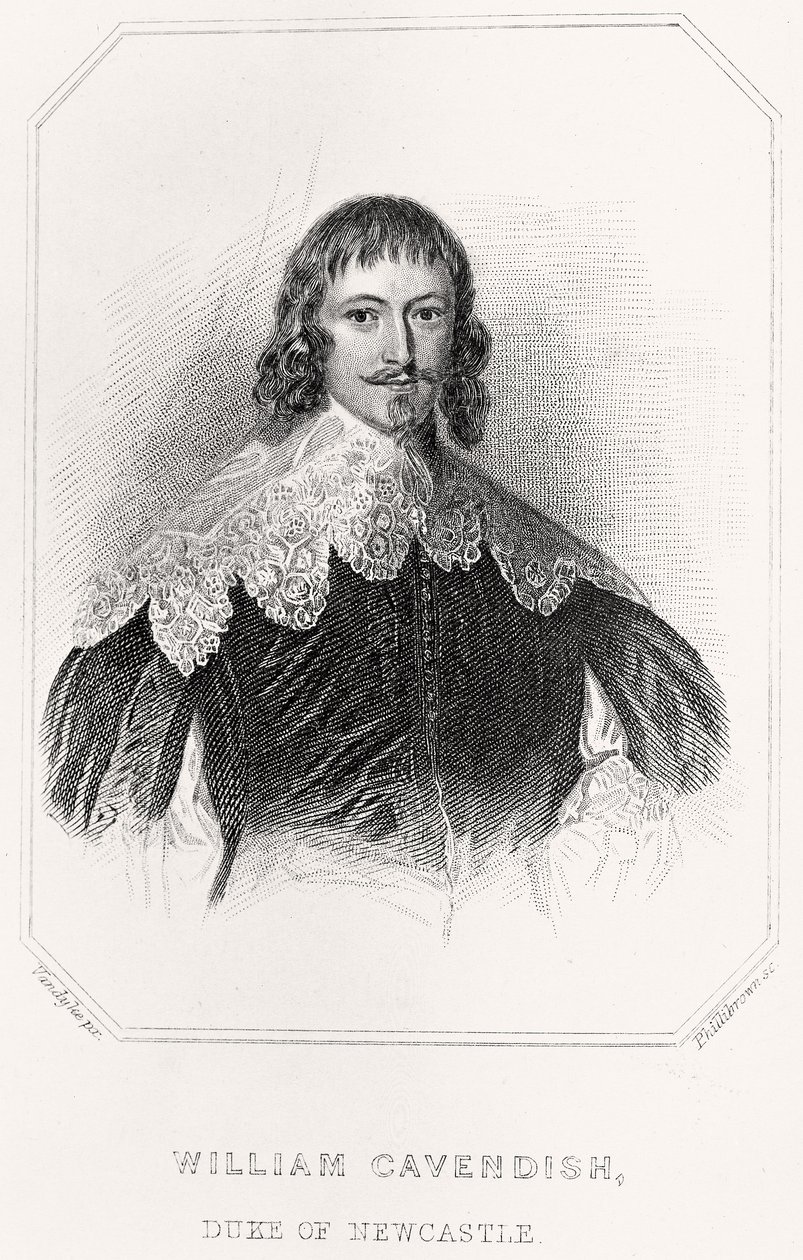 Portret Williama Cavendisha, księcia Newcastle, 1835 autorstwa English School