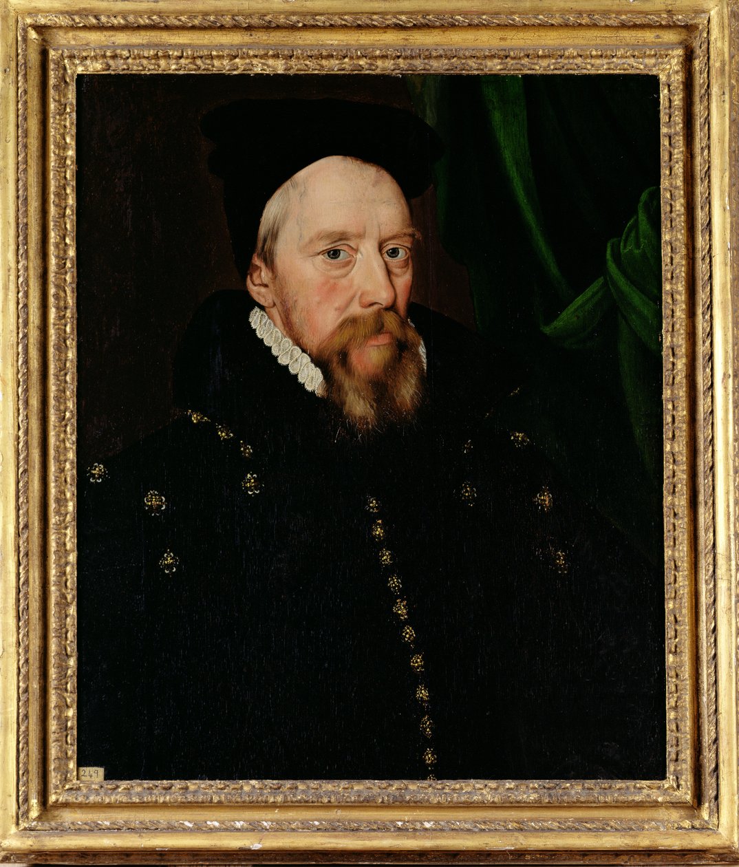 Portret Williama Cecila, 1. barona Burghleya (1520-98) autorstwa English School