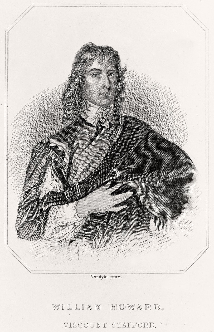Portret Williama Howarda, wicehrabiego Stafforda, 1835 autorstwa English School