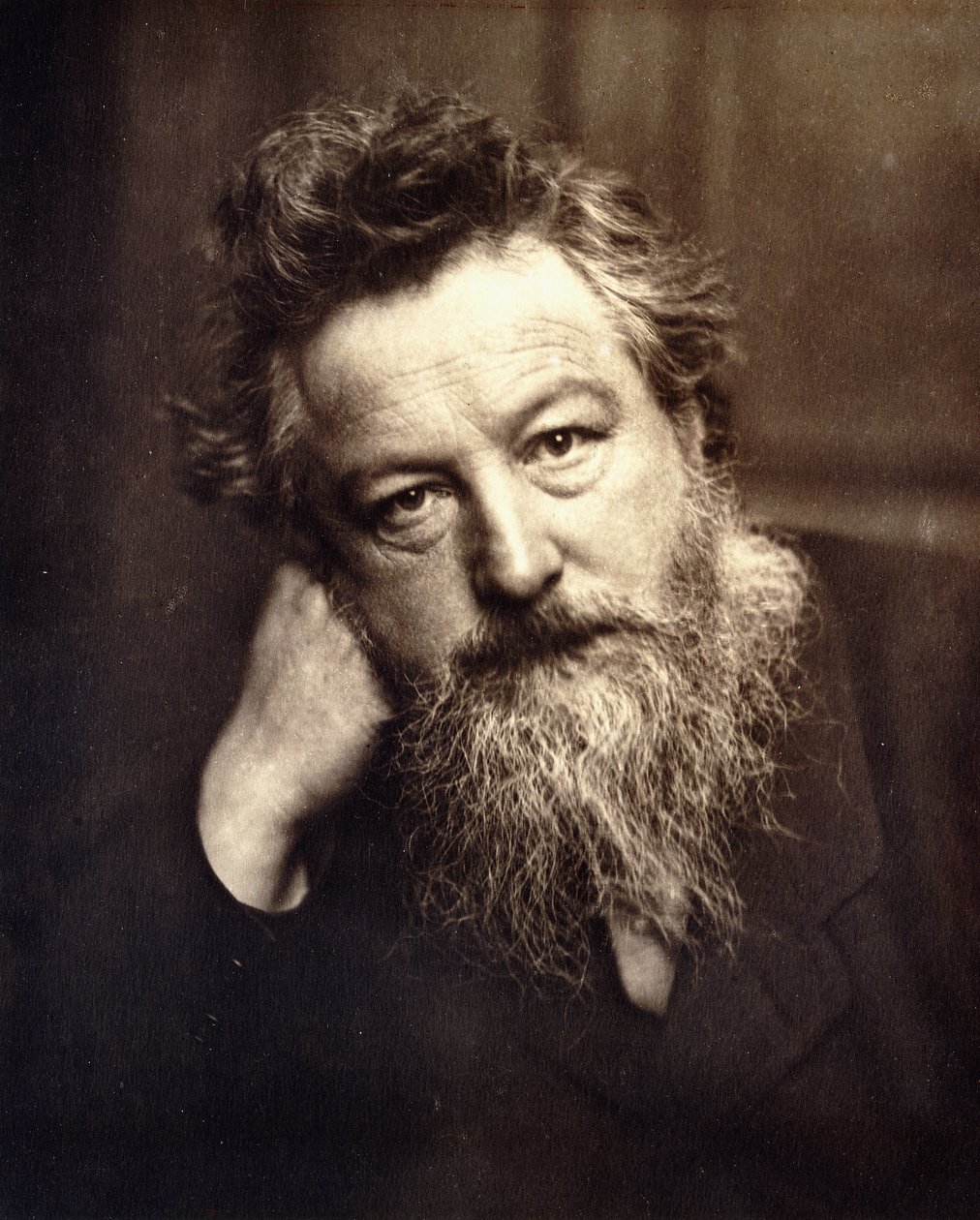 Portret Williama Morrisa, 1886 autorstwa English School