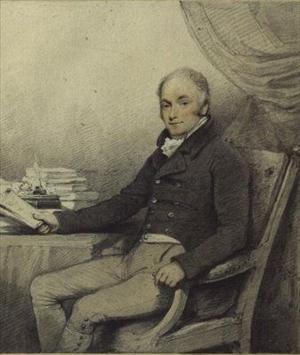 Portret Williama Ralpha Cartwrighta (1771-1847), posła z Aynhoe Park, Northamptonshire (akwarela i ołówek na papierze) autorstwa English School