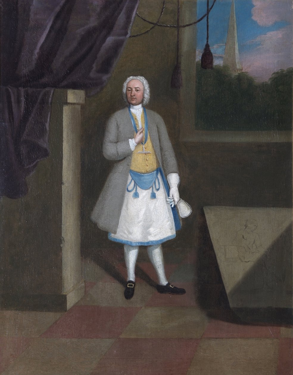 Portret masona autorstwa English School