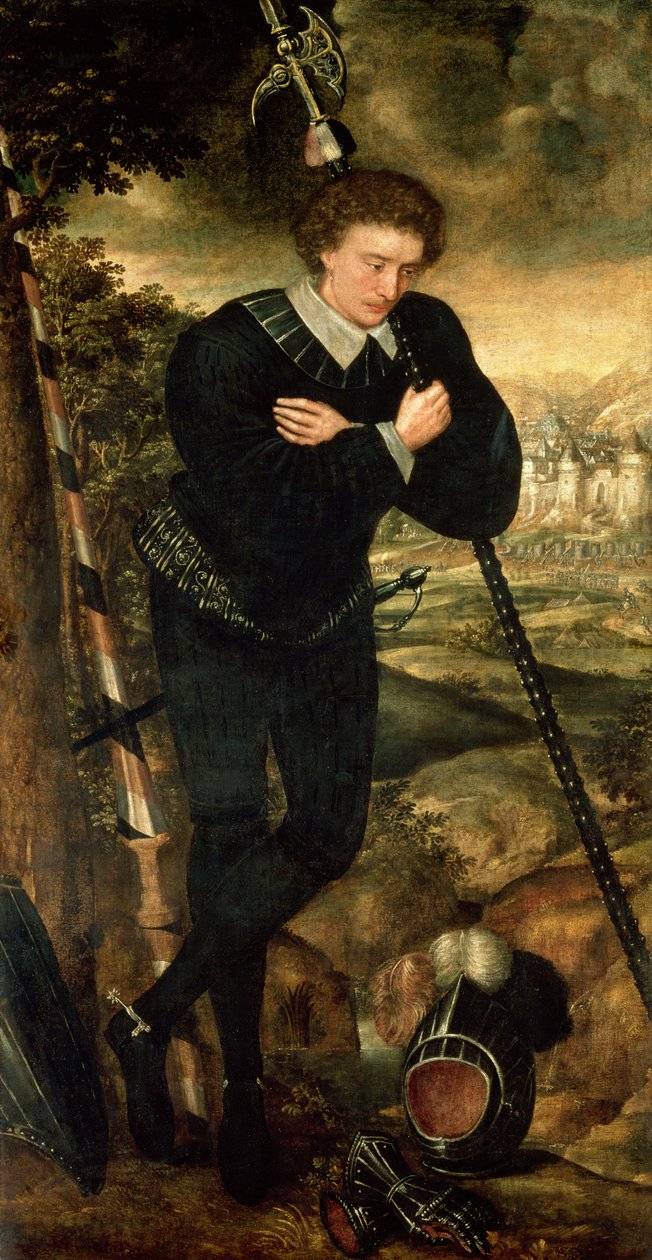 Portret dżentelmena, tradycyjnie identyfikowanego jako Sir Robert Sidney autorstwa English School