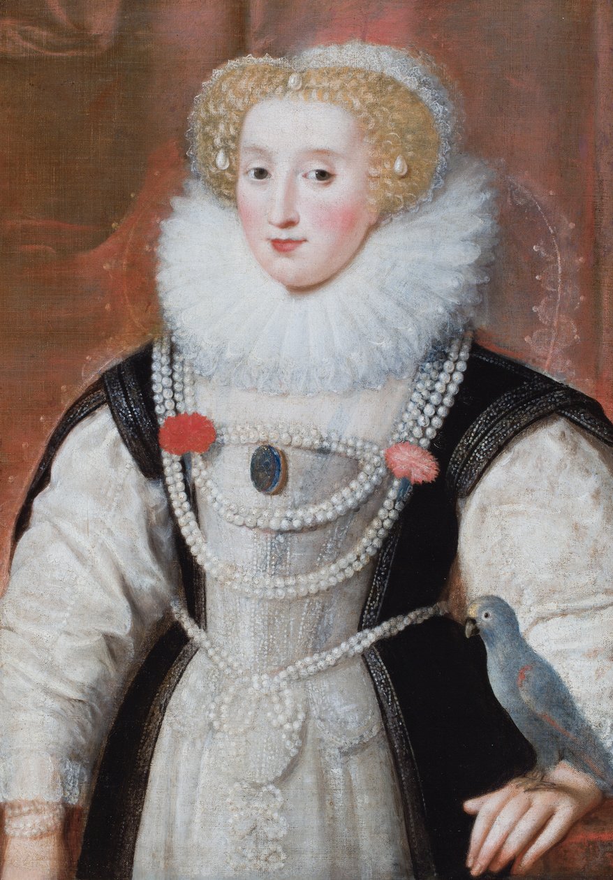 Portret Lady Knollys, hrabiny, o której mówi się, że jest Letitią z Leicester autorstwa English School