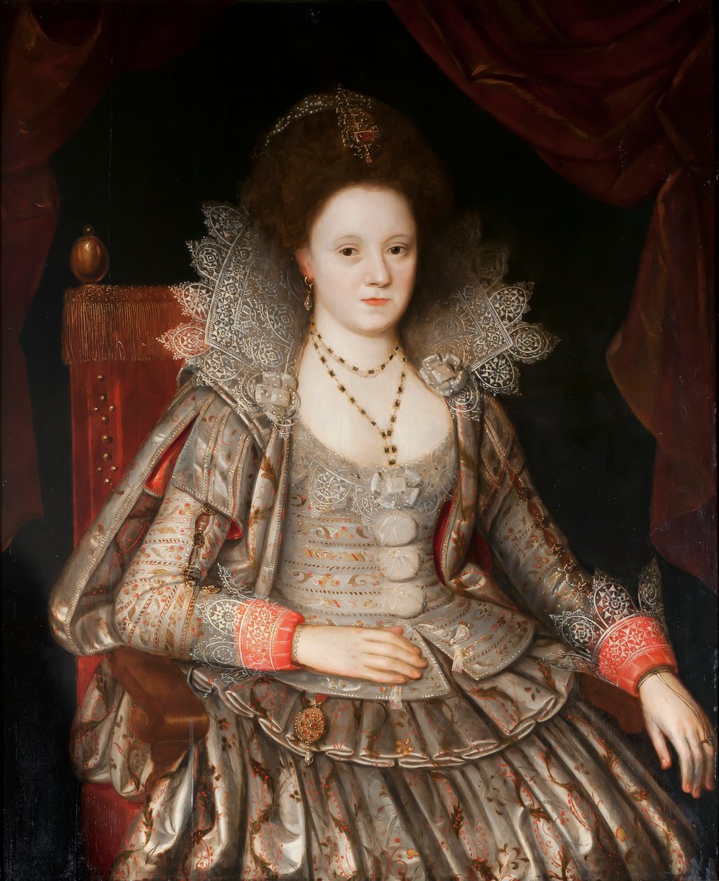 Portret damy, ok. 1612 autorstwa English School