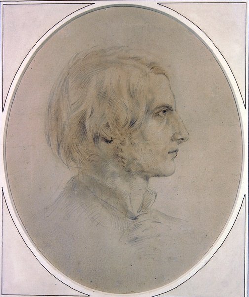Portret dżentelmena (ołówek i pranie na papierze) autorstwa English School