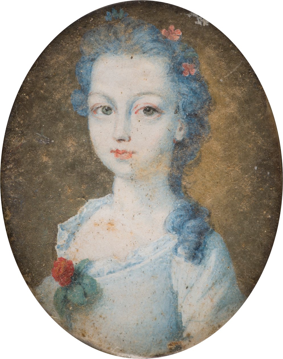 Portret damy, prawdopodobnie Małgorzaty, hrabiny Cork (1710-1758), ok. 1705-58 (olej na płótnie) autorstwa English School