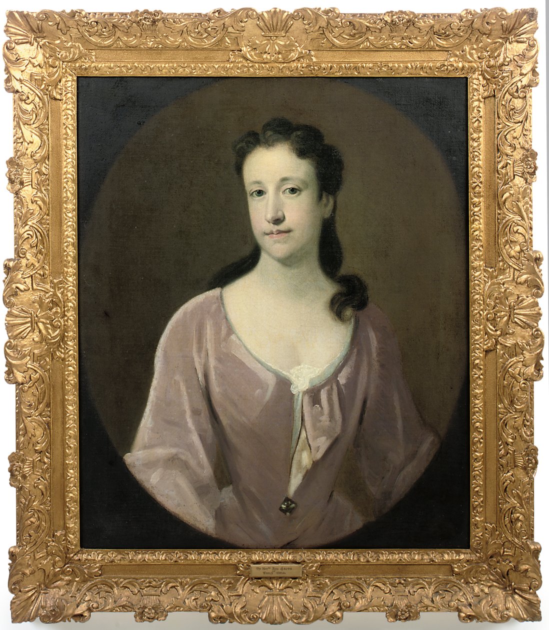 Portret damy. tradycyjnie identyfikowana jako pani Dorothy Smith, z domu Barret-Lennard autorstwa English School