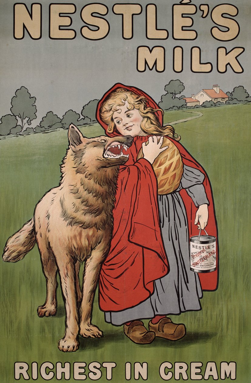Plakat reklamujący mleko Nestles, 1900 autorstwa English School