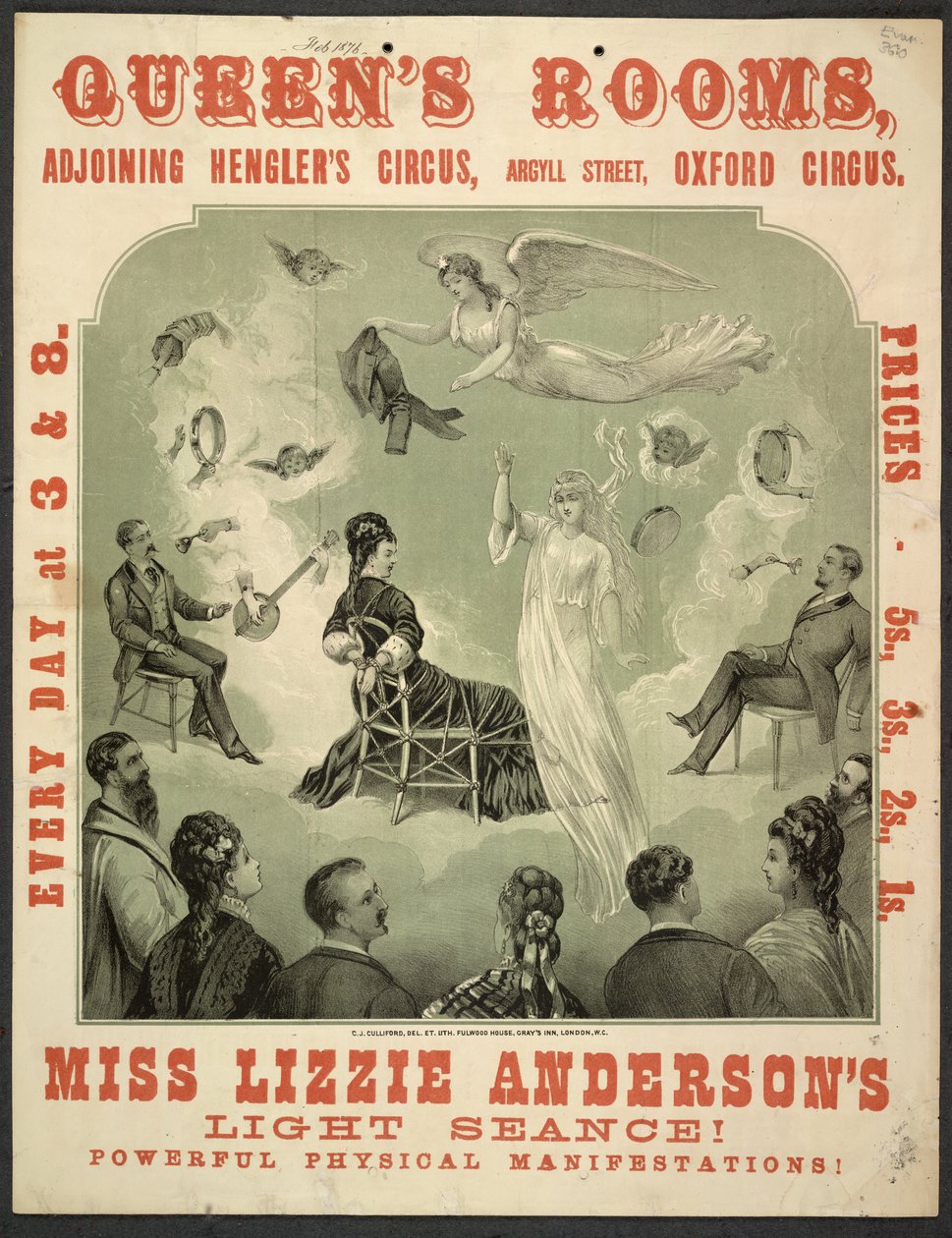 Plakat do „Seansu świetlnego panny Lizzie Anderson!” w Queen