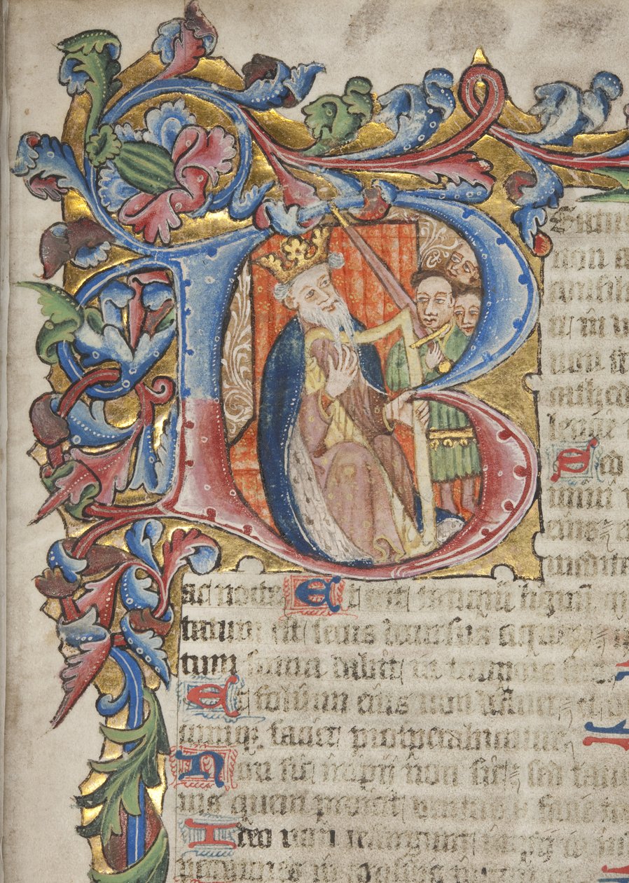 Psałterz z kalendarzem Sarum, ok.1425-75 autorstwa English School