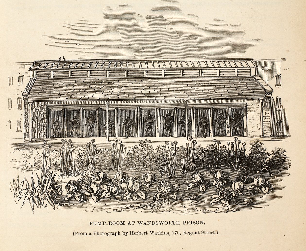 Pijalnia w Wandsworth Prison, ilustracja z The Criminal Prisons of London i Scenes from Prison Life Henry