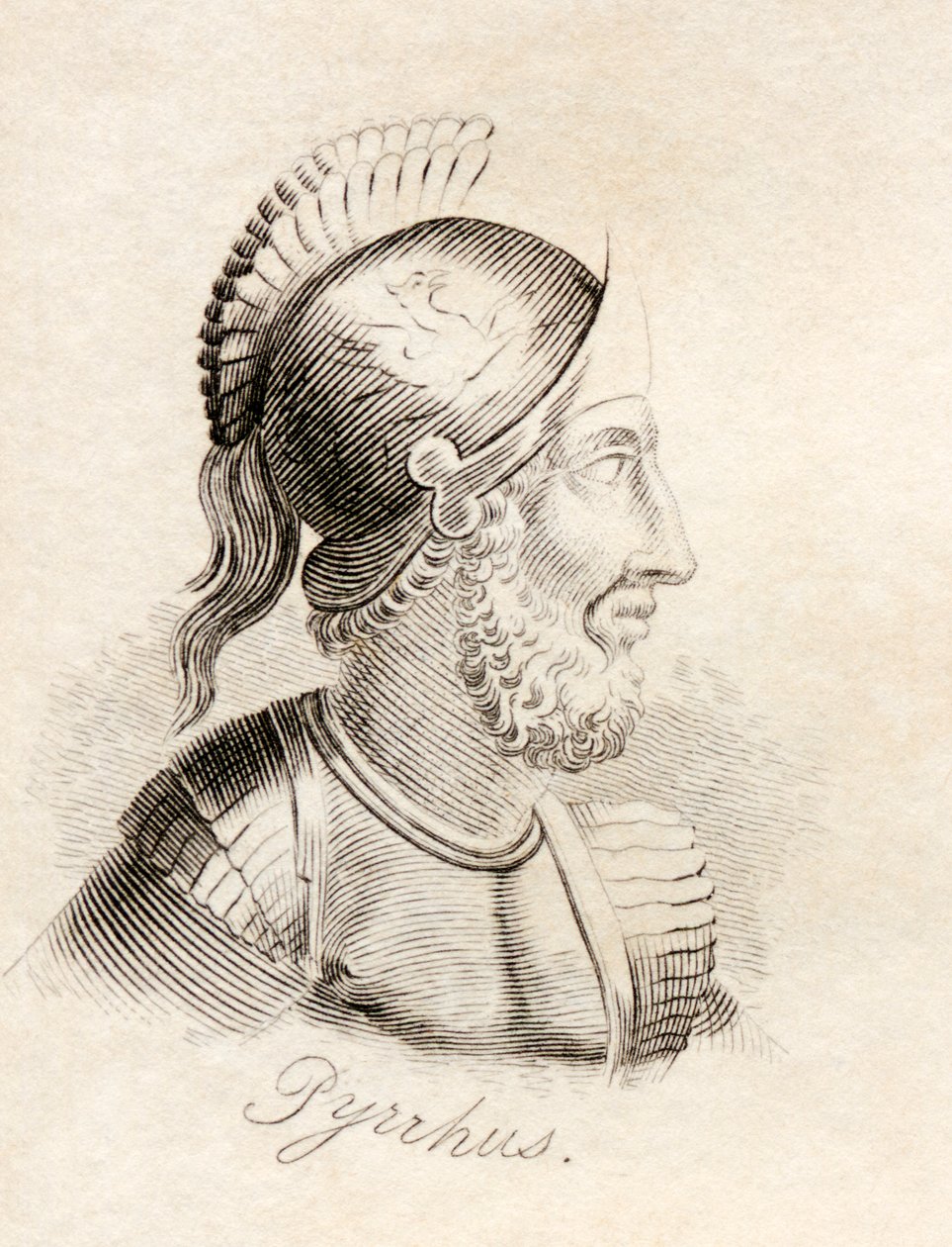 Pyrrus, ze „Słownika historycznego Krabba”, opublikowanego w 1825 r. autorstwa English School