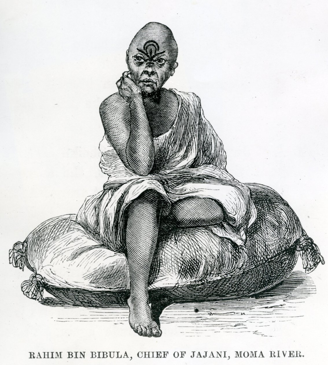 Rahim Bin Bibula, wódz Jajani, rzeka Moma autorstwa English School