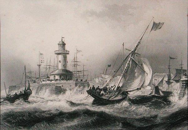 Ramsgate z „Cyclopaedia of Useful Arts & Manufactures”, pod redakcją Charlesa Tomlinsona, c.1880s (grawerowanie) autorstwa English School