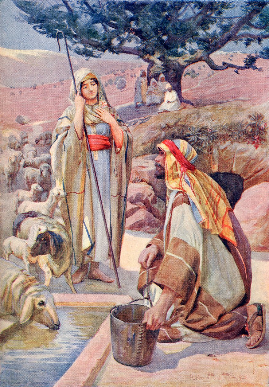 Rebeka przy studni, z "A Book of Modern Palestine" Richarda Penlake