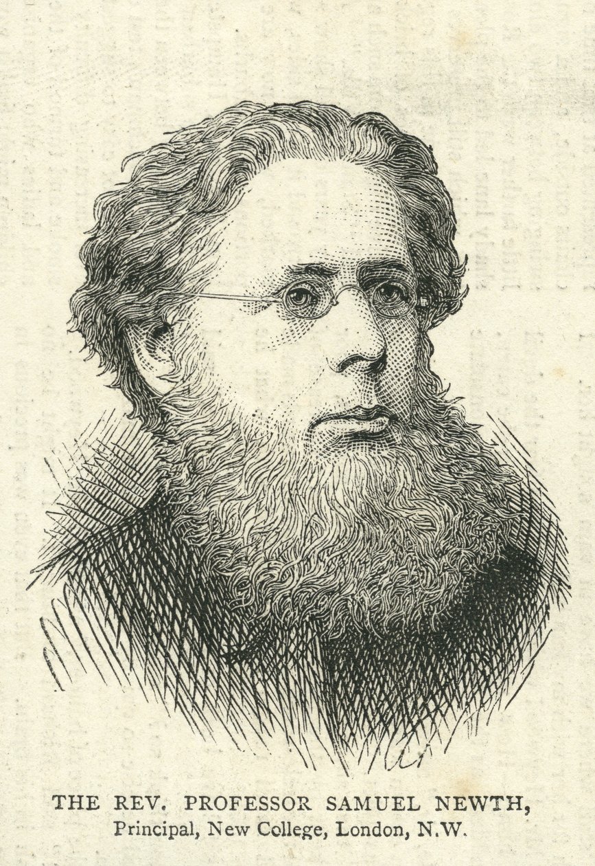 Ks. Samuel Newth (1821-1898), Ilustracja z Grafiki 10 lipca 1875 r. autorstwa English School