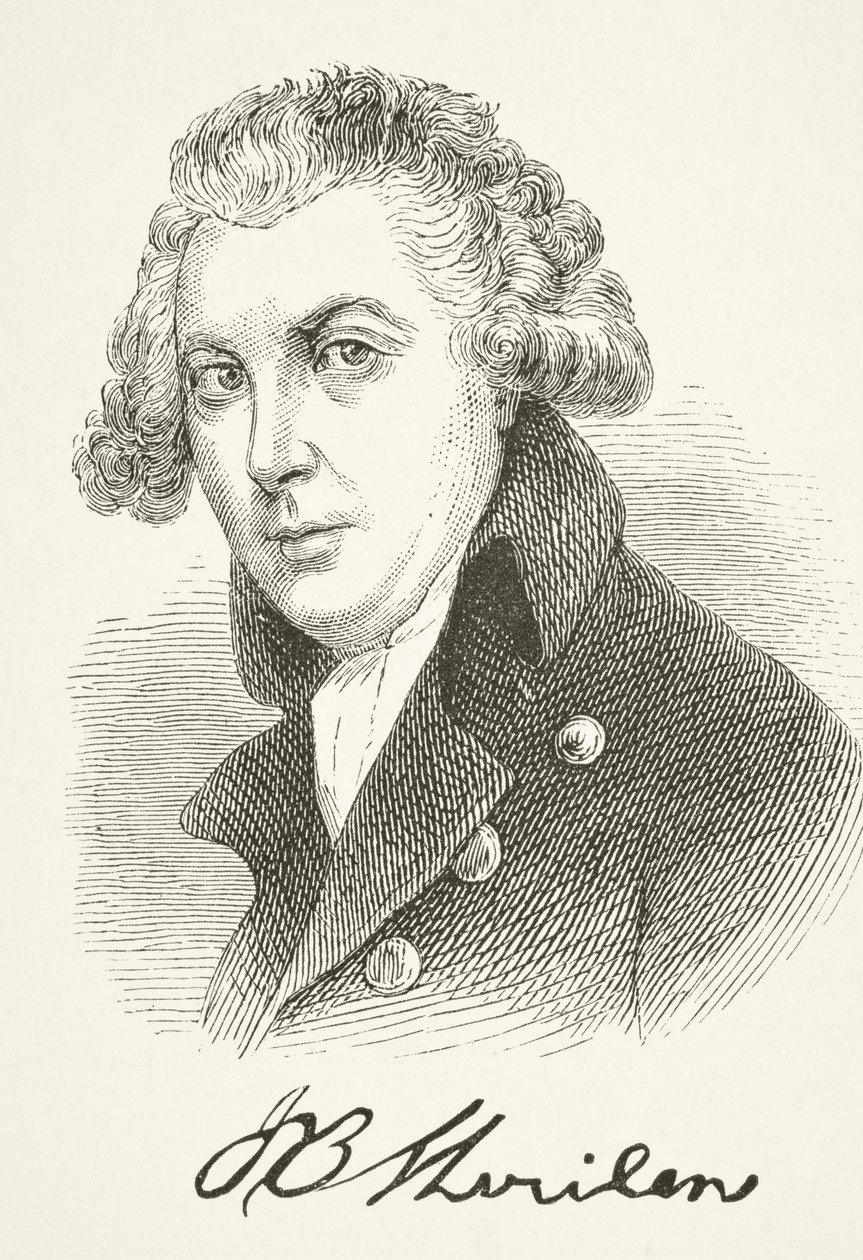 Richard Brinsley Sheridan, z „The National and Domestic History of England” Williama Hickmana Smitha Aubreya (1858-1916), wydana w Londynie, ok. 1890 r. autorstwa English School