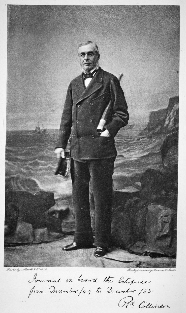 Richard Collinson - lider wyprawy na HMS Enterprise, 1876 (fotograwiura) autorstwa English School