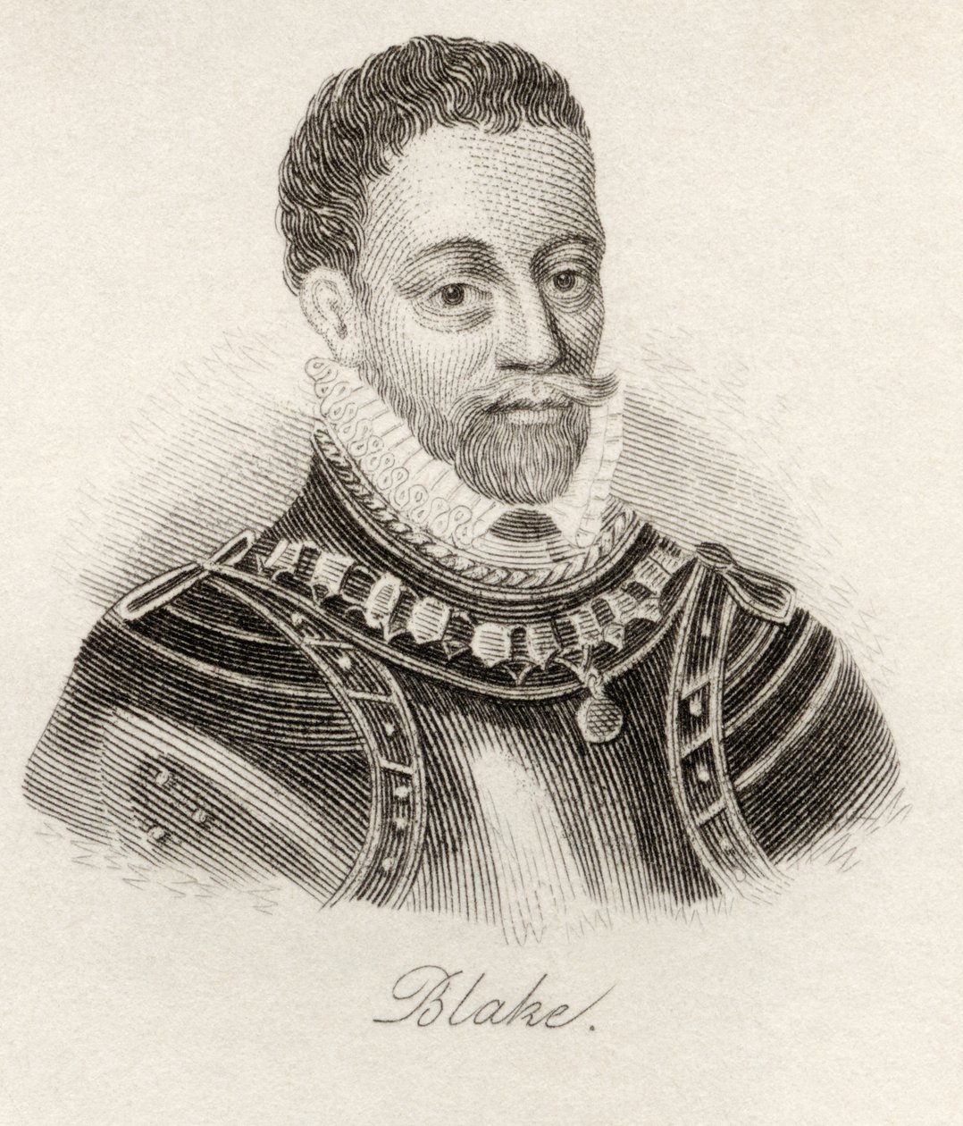 Robert Blake, z „Słownika historycznego Krabba”, opublikowanego w 1825 r. autorstwa English School
