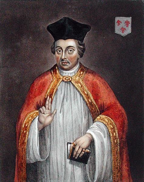Robert Egglesfield, według obrazu w Galerii Bodleian (litografia kolorowa) autorstwa English School