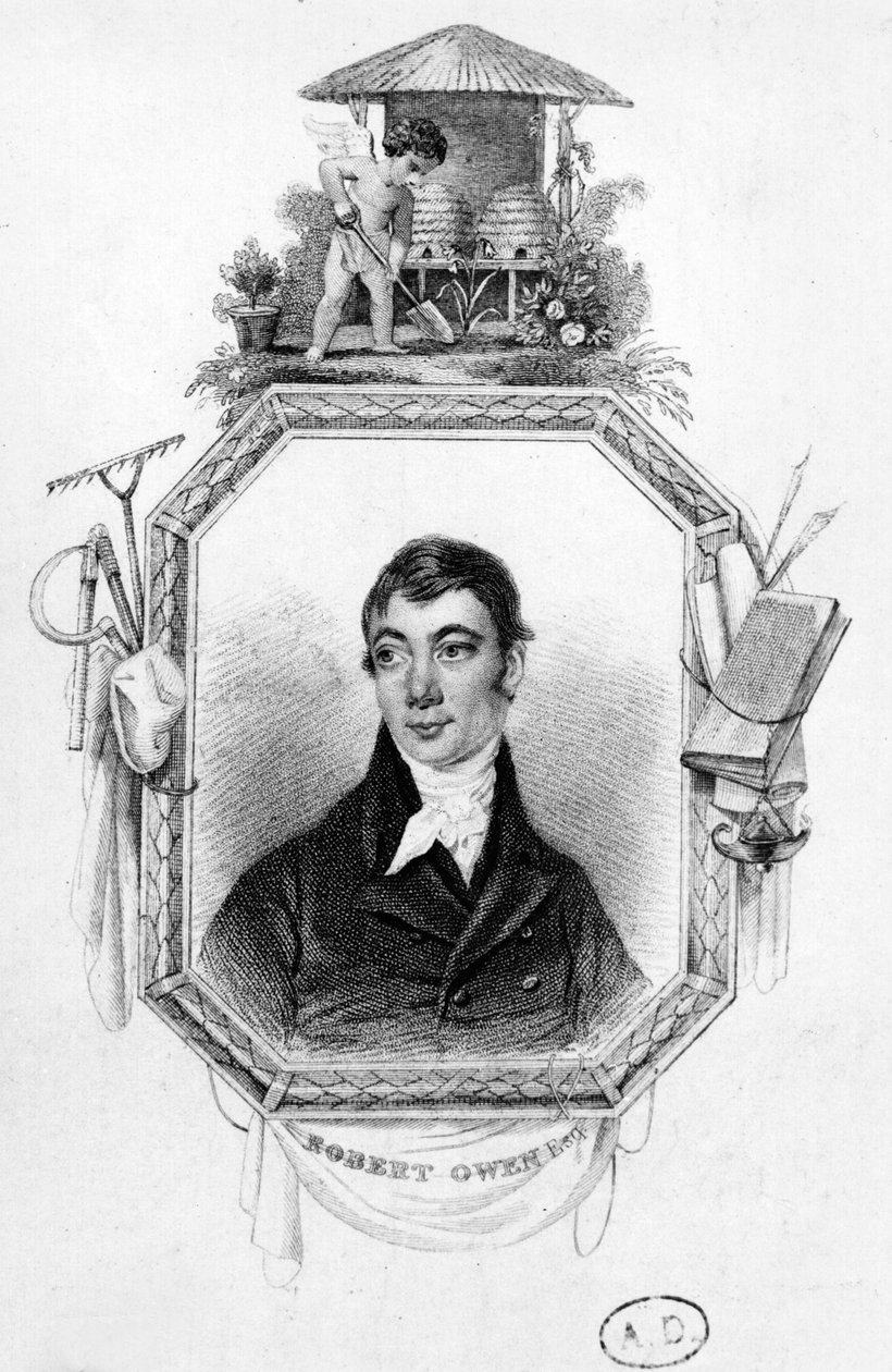Robert Owen (1771-1858) autorstwa English School