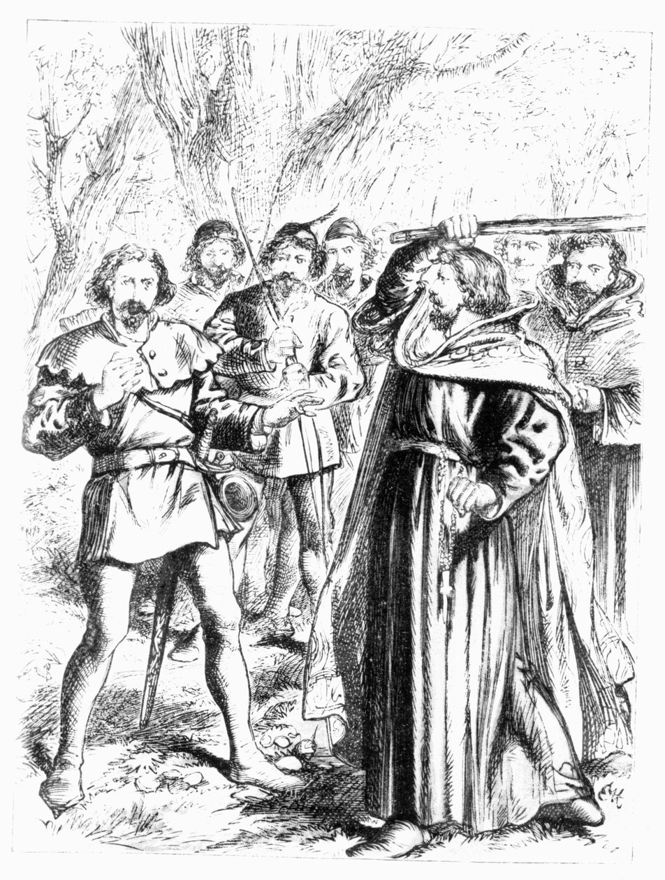 Robin Hood i król Ryszard I (1157-99) autorstwa English School