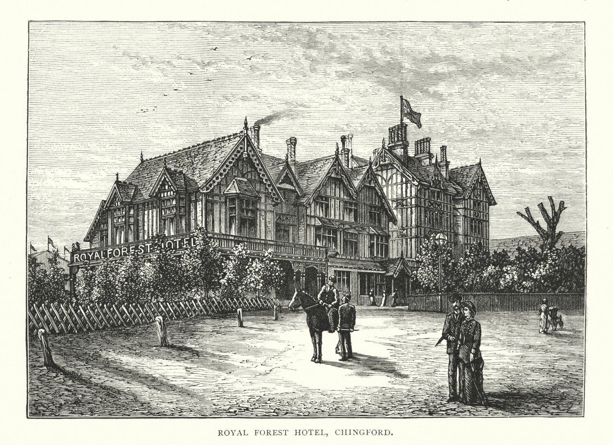 Royal Forest Hotel, Chingford (grawerunek) autorstwa English School