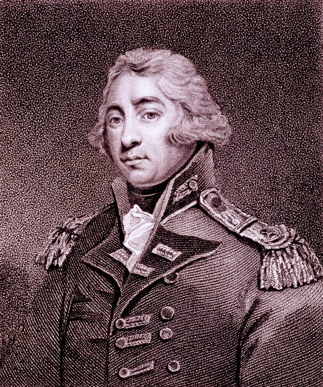 Rt Hon. Thomas Graham, Baron Lynedoch, grawerowane przez Hopwood autorstwa English School