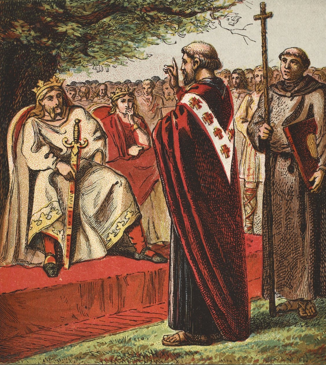 Święty Augustyn i Sasi, wyd. 1890 autorstwa English School