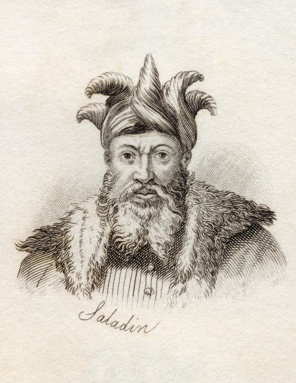 Saladyn, ze „Słownika historycznego Krabba”, opublikowanego w 1825 r. autorstwa English School
