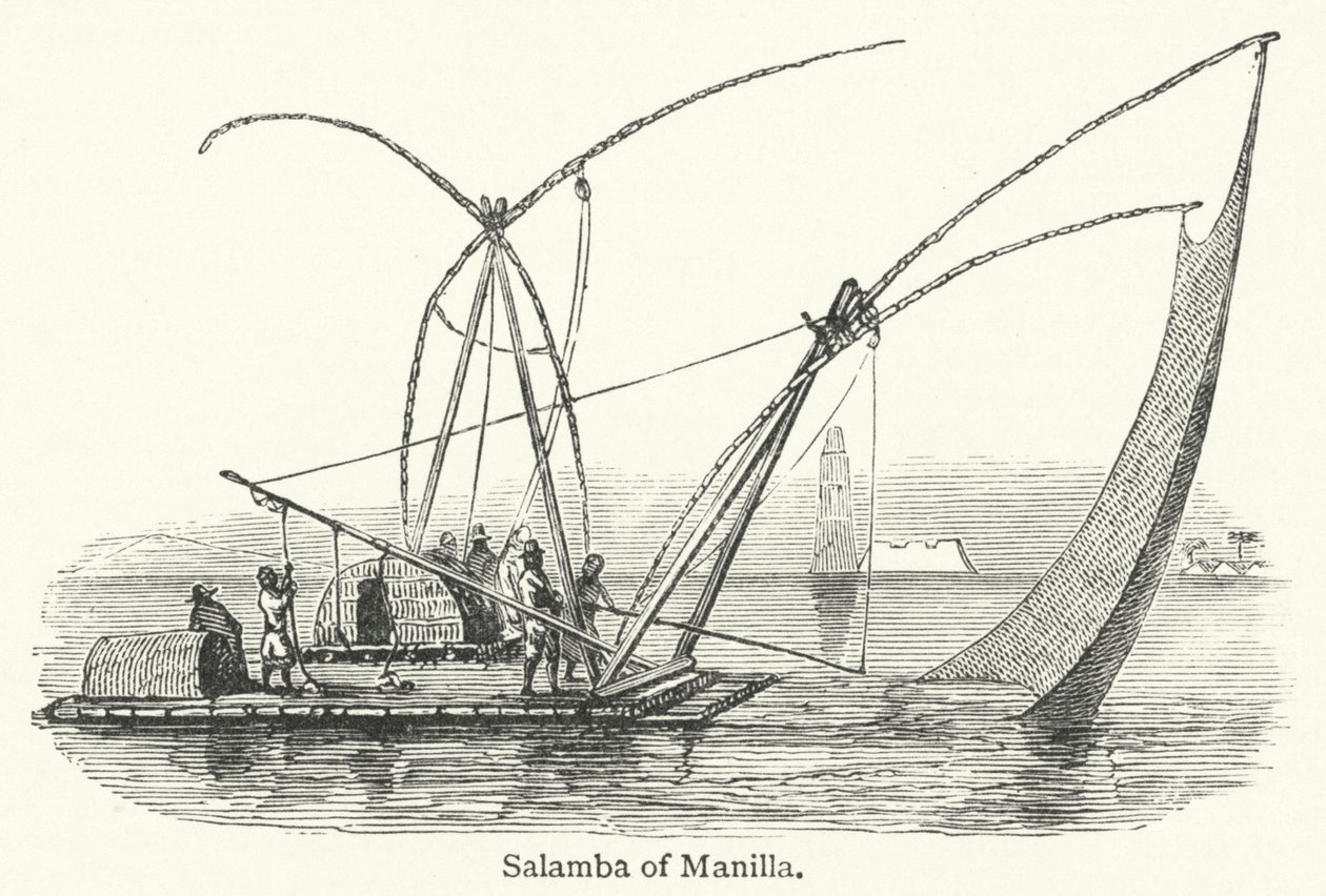 Salamba z Manilli (grawerunek) autorstwa English School
