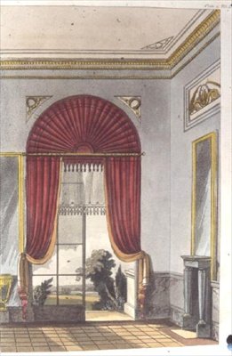 Salon, tablica 87 z Repozytorium Sztuki Ackermanna, wydana w latach 1809-28 (kolor lito) autorstwa English School