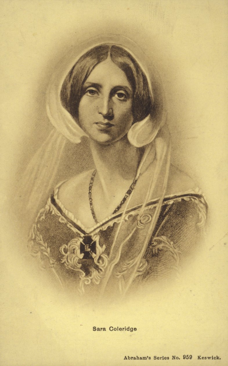 Sara Coleridge (1802-1852), angielska pisarka i tłumaczka (litografia) autorstwa English School