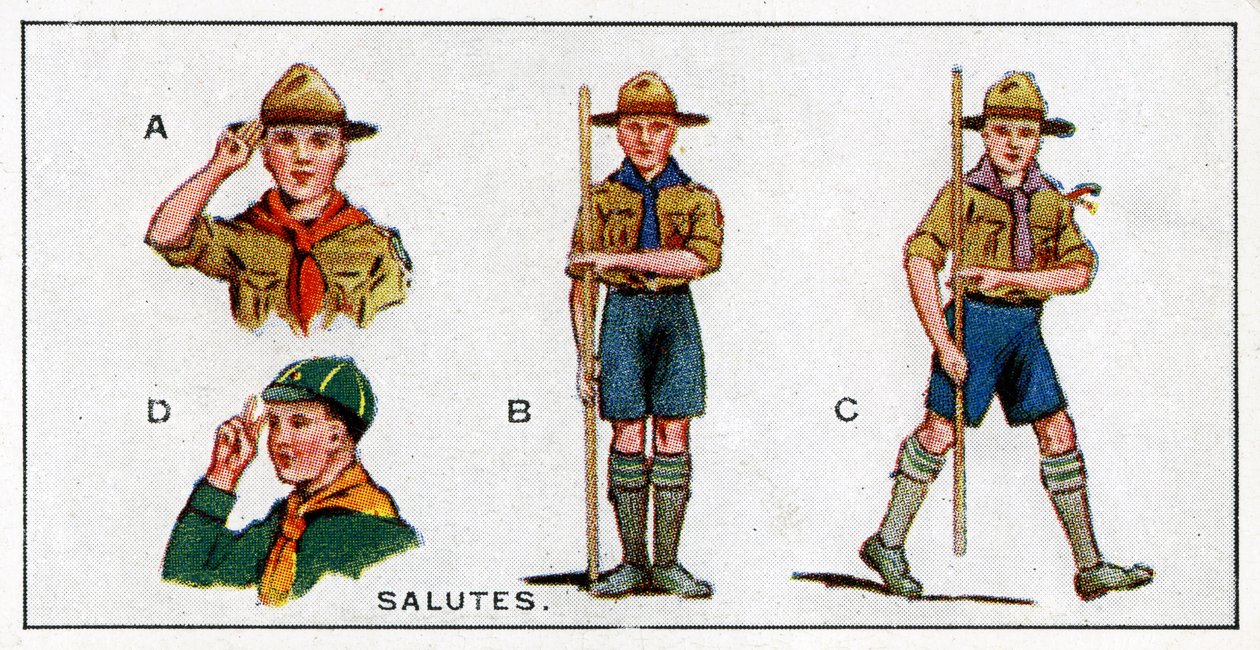 Saluty harcerskie, 1929 autorstwa English School